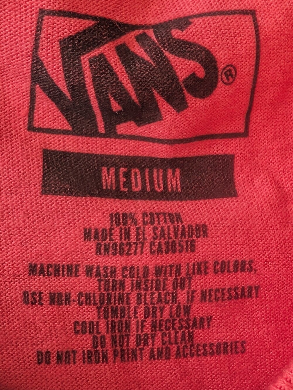 Men's Van's T Shirt - Picture 4 of 4
